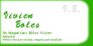 vivien bolcs business card