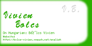 vivien bolcs business card